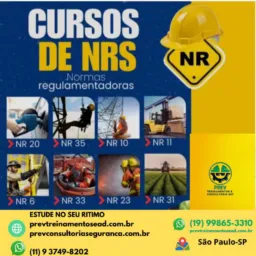 PROMOÇÃO DE Abril PREV Treinamentos Todos Cursos de NR.S EAD Com Certificados 🩺🧯🚧