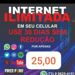 DADOS MOVEIS ILIMITADA S/ REDUÇÃO