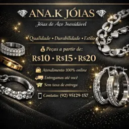 ✨ Brilho em Aço | Jóias 10, 15 e 20 ✨
