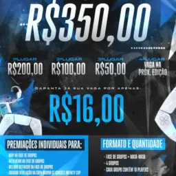 PRÉ INSCRIÇÃO - 2°EDIÇÃO COPA BRAYAN ST CONSOLE INFINITY CUP