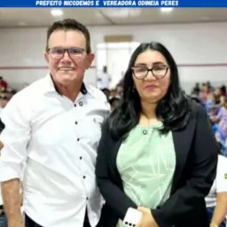 PREFEITO NICODEMOS E VEREADORA ODINEIA PERES DA SAÚDE