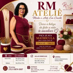RM ATELIÊ Moda e Arte Em Crochê