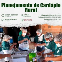 Planejamento de cardápio rural