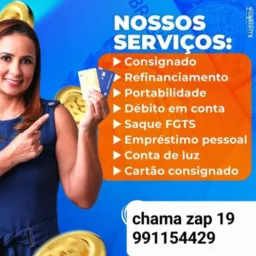Empréstimo INSS, consignado inss, saque fgts , conta de luz crefisa