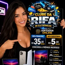 Clube da rifa de eletrônicos 🖥️📱⌚️💻