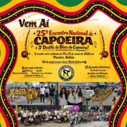 25° ENCONTRO NACIONAL DE CAPOEIRA 3° DESFILE DO BLOCO DA CAPOEIRA EM POÇÕES BAHIA.