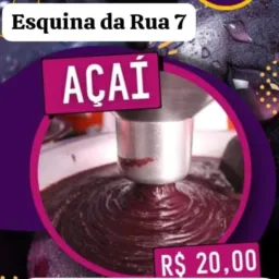 Açaí da Vilma na esquina da rua 7 paricas