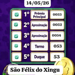 GAME DA SORTE SÃO FELIX DO XINGU