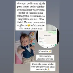 Grupo em prol de Caleb Emanuel