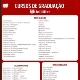 Inscrição e matrículas UniRitter