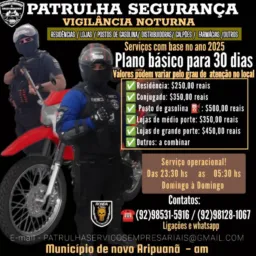 🚔SERVIÇOS DE SEGURANÇA PRIVADA DE NOVO ARIPUANÃ AM