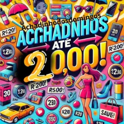 Ofertas relâmpago até R$20,00