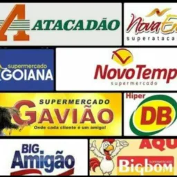 SUPERMERCADOS e produtos alimentícios.