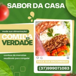 Sabor da casa marmitas fit, congeladas e tradicional  peça seu combo   e vendas no geral itauna