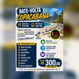 Copacabana bate e volta setembro