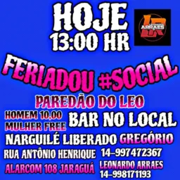 FERIADOU #SOCIAL HJ AS 13:00