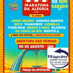 EXCURSÃO PARA MARATONA DA ALEGRIA