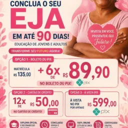Inf.: EJA Ensino Fund e Médio em pouco TEMPO.:🚀🚀🚀