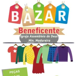 Bazar beneficente da igreja ass de Deus madureira