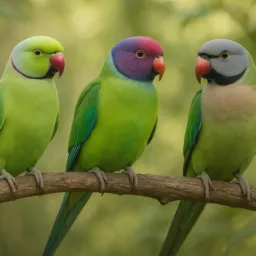 Ring Neck, GA, Mustache e outros Psittaculas | Brasília & Goiás 🦜