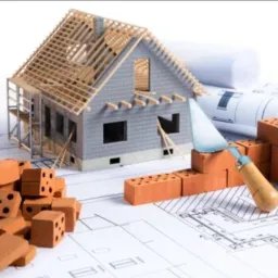Material de construção sobra de obras ferramentas e mão de obra