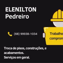 Pedreiro e carpinteiro e ajudantes