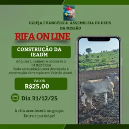 Rifa solidária em prol da construção da igreja em vale do anari