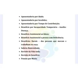 ESPECIALISTAS / APOSENTADORIAS /ADVOCACIA EM GERAL.
