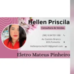 Eletro mateus promoção Consultora Hellen