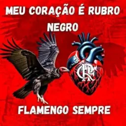 🦅 Meu coração é rubro-negro sempre