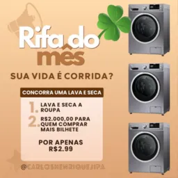 Sorteio Máquina Lava e Seca 🍀