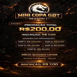 💫 INSCRIÇÃO MINI COPA GØT 🔥🔥
