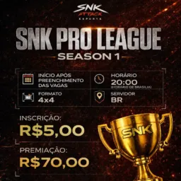 SNK PRO LEAGUE SEASON 1 – CAMPEONATO 4x4 MOBILE