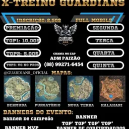 ♠️⚔️TREINO GUARDIANS FULL MOBILE ⚔️♠️