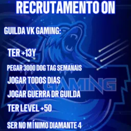 RECRUTAMENTO VK GAMING 💙