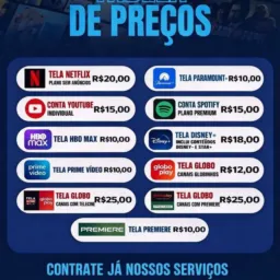 VENDAS DE SERVIÇOS STREAMING NA REGIÃO DE SC.