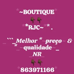 BOUTIQUE *RJC*melhor preço & qualidade