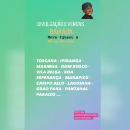 Divulgações e vendas da baixada
