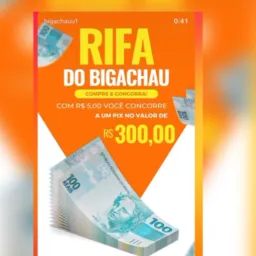 Rifa 5 pra 300 reis 💸💸💸💸💸