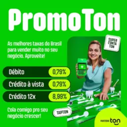 Maquininha de cartão da Ton✅