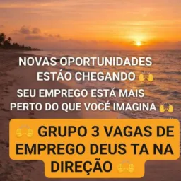 GRUPO 3 VAGAS DE EMPREGO Piracicaba Deus tá na direção🙌