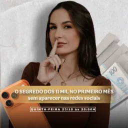 Aula HOJE às 19H - Última chance 🤌🤫..