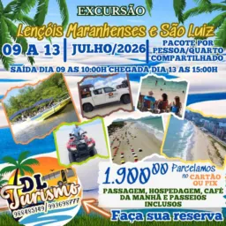 Lençóis maranhenses e são Luíz 09a 13/07🚌