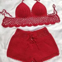 Peças de crochê