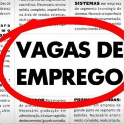 VAGAS DE EMPREGO 🚨