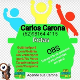 Grupo carona CAIAPÔNIA, IPORÁ, PIRANHAS, RIO VERDE,SL.M.B