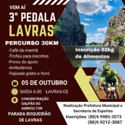 3° Pedala Lavras 05 de Outubro