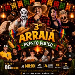ARRAIÁ | PRESTO POUCO 06/06 - PRIME EVENTOS