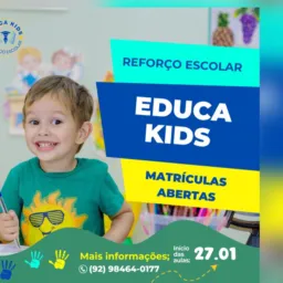 ✏️EDUCA KIDS✏️🧒🏻👧🏻 Reforço Escolar 2025📚💪 1* ao 5* Ano/ MATRÍCULAS ABERTAS💥