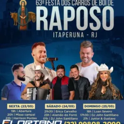 Festa em Raposo vans no Sábado e Domingo